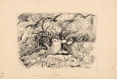 Stories in Wilderness – 2 by Arnold Peter Weisz-Kubínčan, 1991 — digital art print download