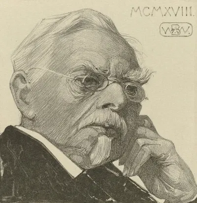 Portret van August Allebé by Бернар Виллем Вейринк, 1982 — digital art print download