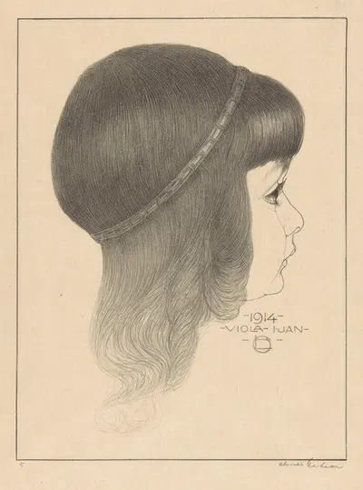 Portret van Viola by Крис Лебо, 1979 — digital art print download