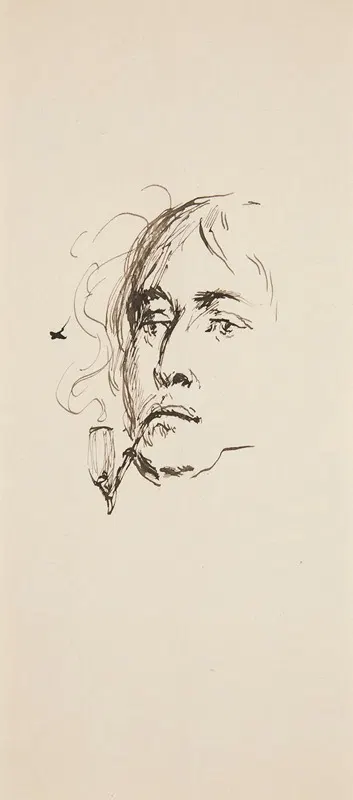 Head of a Man Smoking a Pipe by Jean-Baptiste Édouard Detaille, 1991 — digital art print download