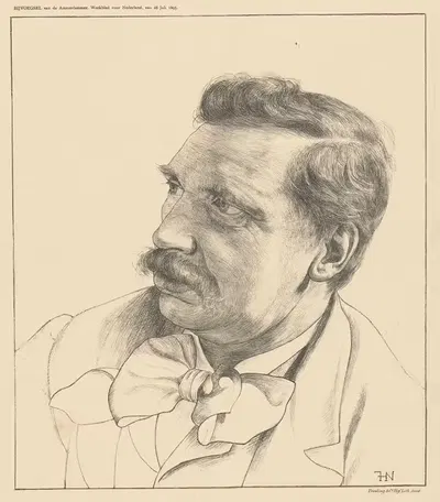 Портрет Альберта Нойхауза by Фердинанд Харт Ниббриг, 1916 — digital art print download