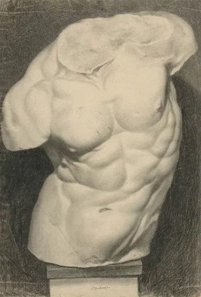 Torso casting study by Франтишек Климкович — digital art print download