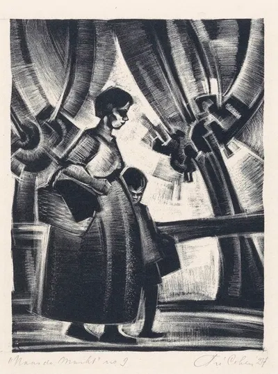 Naar de markt by Frederika Sophia Cohen — digital art print download