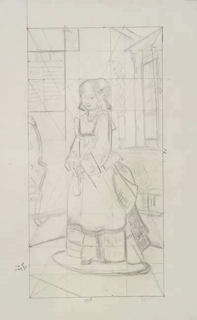 Lady Jean, study for Bellows’ Lady Jean by Джордж Уэсли Беллоуз — digital art print download