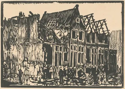 Huizen en bouwvallen by Хендрик ван дер Стратен — digital art print download