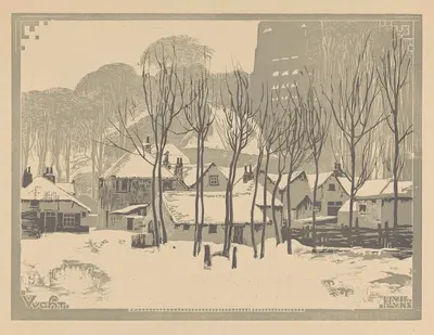 Vught in sneeuw by Хуйб Лунс — digital art print download