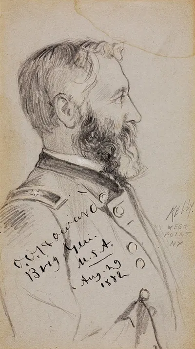 Brigadier General Oliver Otis Howard by James Edward Kelly — digital art print download
