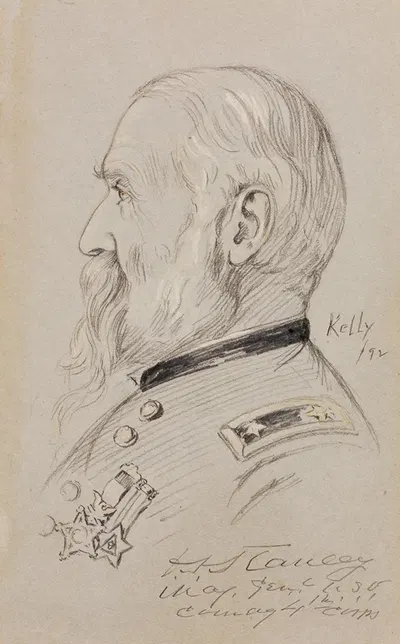 Major General David Sloan Stanley by James Edward Kelly — digital art print download