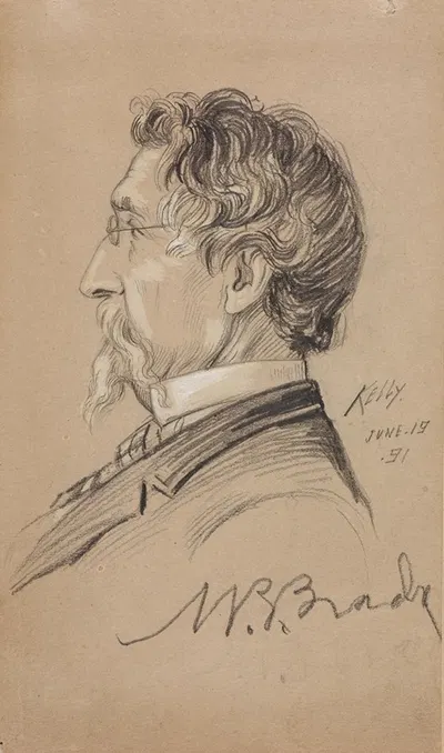 Mathew B. Brady by James Edward Kelly — digital art print download