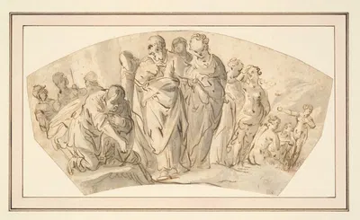 Lot and his family leaving Sodom by Jan Gerritsz. van Bronchorst — digital art print download