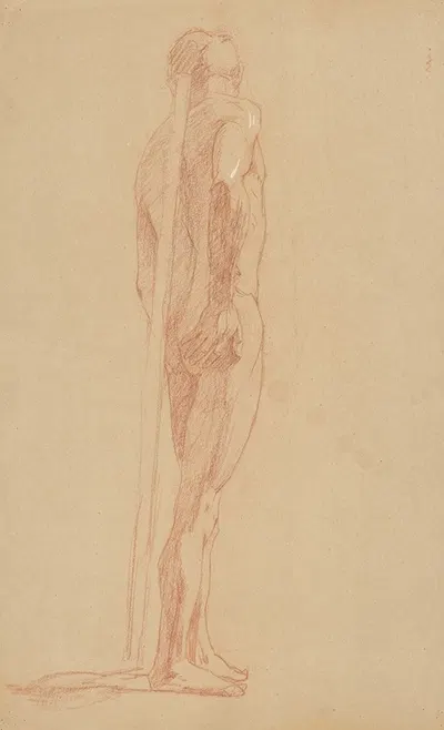 Study of the male nude by Йозеф Ханула — digital art print download