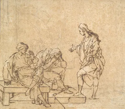 Joseph and the Two Prisoners by Мишель-Франсуа Дандр-Бардон — digital art print download