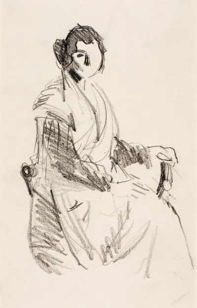 Seated Woman by Robert Henri — digital art print download