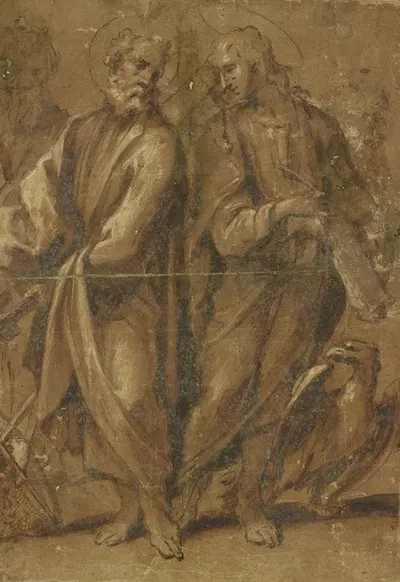 Saints Peter and John by Сигизмондо Каула — digital art print download