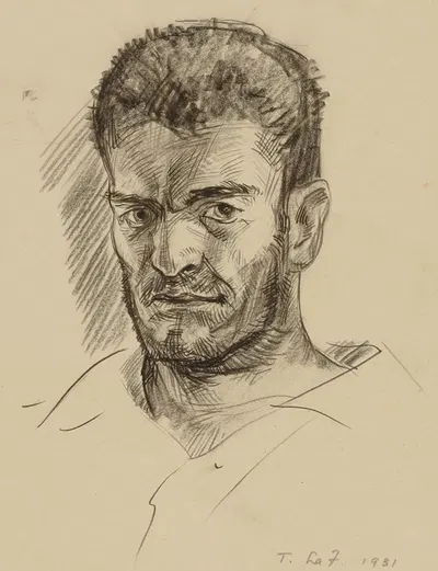 Portrait of a Man by Томас Ла Фарж — digital art print download
