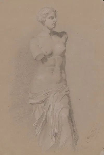 Study of a Cast of Venus de Milo by Войтех Андьял — digital art print download