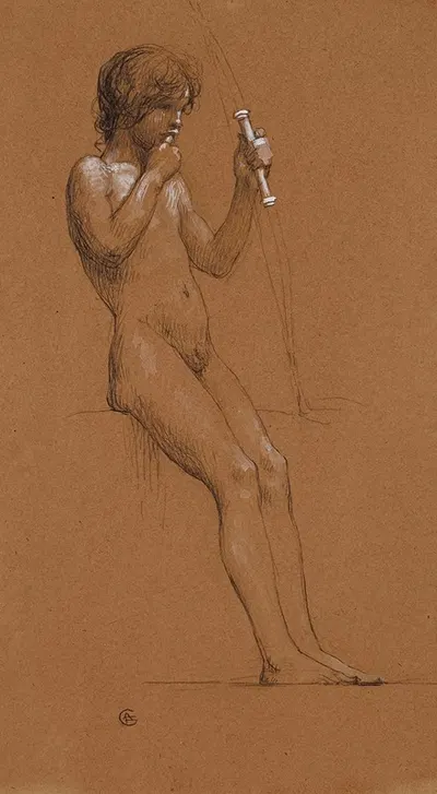 Etude pour Eros by Огюст-Франсуа-Мари Горгюэ — digital art print download
