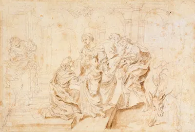 La visitation by Charles Poerson, 1652-1657 — digital art print download
