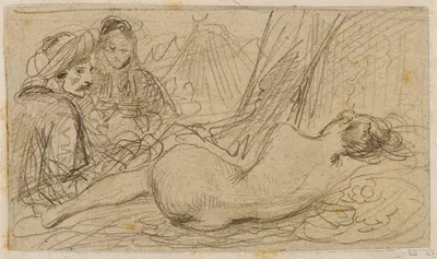 Les Orientales. La Captive by Южен Девериа, 1829 — digital art print download