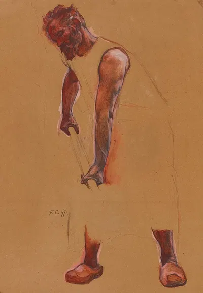 L'homme à la pelle by Фернан Кормон, 1897 — digital art print download