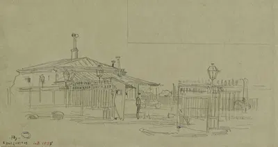 Barrière de Paris et pavillon d'octroi by Фредерик Убро, 1895 - 1905 — digital art print download