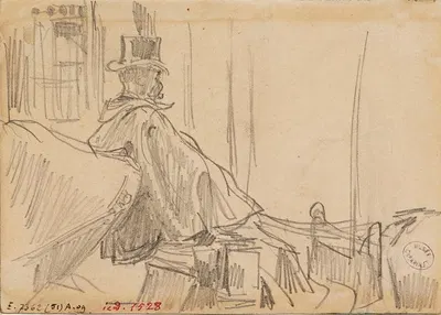 Cocher conduisant son fiacre by Фредерик Убро, 1895 - 1905 — digital art print download