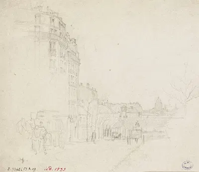 Rue de Paris by Фредерик Убро, 1895 - 1905 — digital art print download