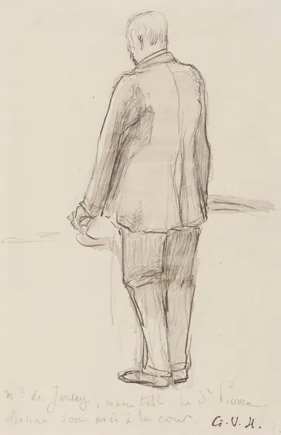 Mr de Jersey, connétable de St Pierre donne son avis à la cour by Жорж Юго — digital art print download