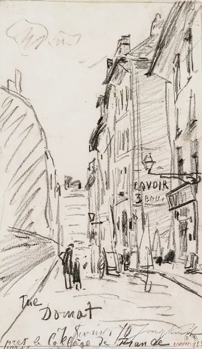 Rue Domat, le 7 février 1870. 5ème arrondissement by Иоганн Бартольд Йонгкинд, 1870 — digital art print download