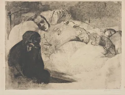 Unemployment by Кэтэ Кольвиц, 1909 — digital art print download