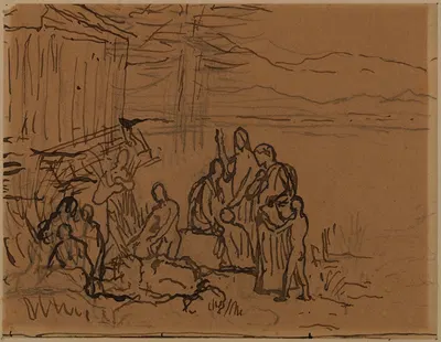 Etude de composition by Пьер Пюви де Шаванн, 1886-1889 — digital art print download