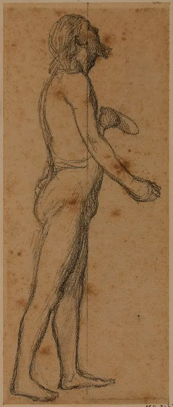 Homme debout, de profil à droite by Пьер Пюви де Шаванн, 1883-1886 — digital art print download