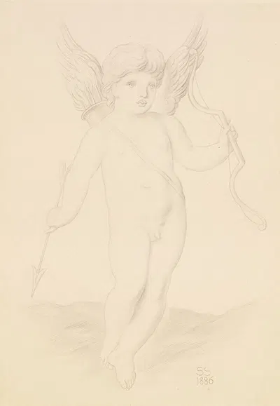 Cupid by Simeon Solomon, 1886 — digital art print download