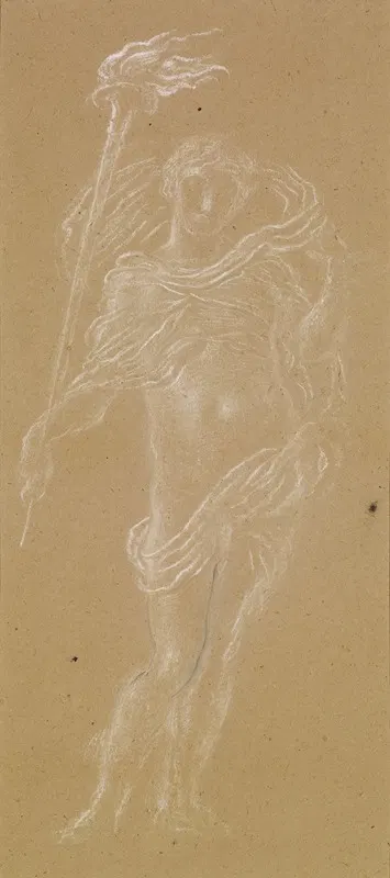 Hymen with a Flaming Torch by Simeon Solomon — digital art print download