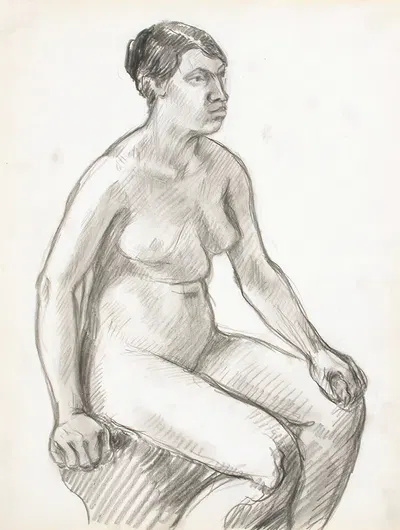 Woman Seated by Alfred William Finch — digital art print download