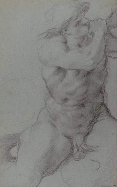 Triton Sounding a Conch Shell by Annibale Carracci — digital art print download