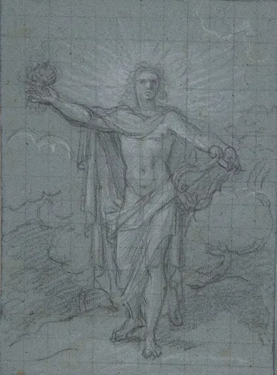Standing Figure of Apollo by Антуан Койпель — digital art print download