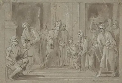 The Presentation of the Virgin in the Temple by Belisario Corenzio, 1590–1646 — digital art print download