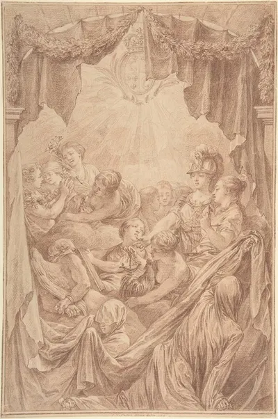 Allegory of the Life of the Dauphin by Charles Nicolas Cochin II — digital art print download
