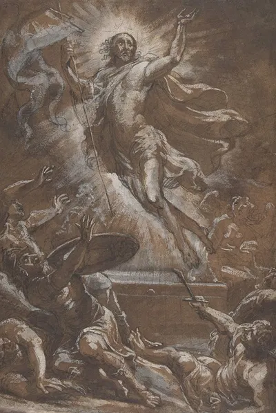 The Resurrection of Christ by Denys Calvaert — digital art print download