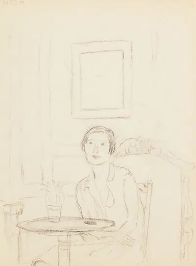 sketchbook, sketch 5 by Frederick Carl Frieseke — digital art print download