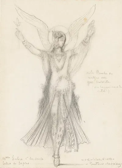Première Danseuse. Mademoiselle Subra. Ballet De Sapho by Гюстав Моро — digital art print download