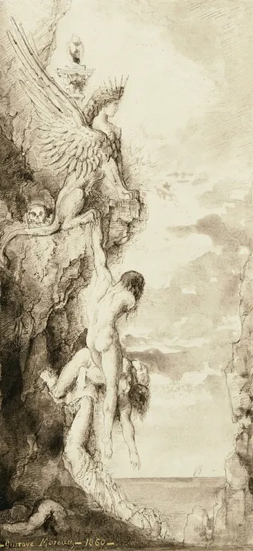 Victimes Du Sphinx by Гюстав Моро, 1860 — digital art print download