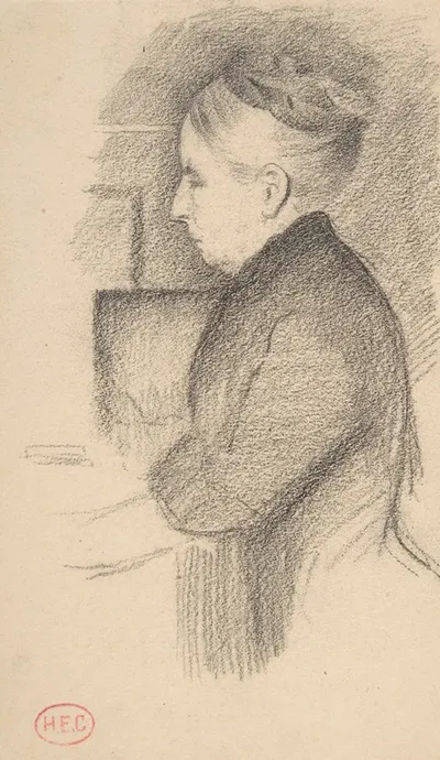 Portrait of the Artist's Mother by Анри-Эдмон Кросс, 1899 — digital art print download