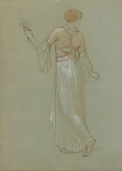Study of a woman in Egyptian dress by Генри Джеймс Холидей — digital art print download