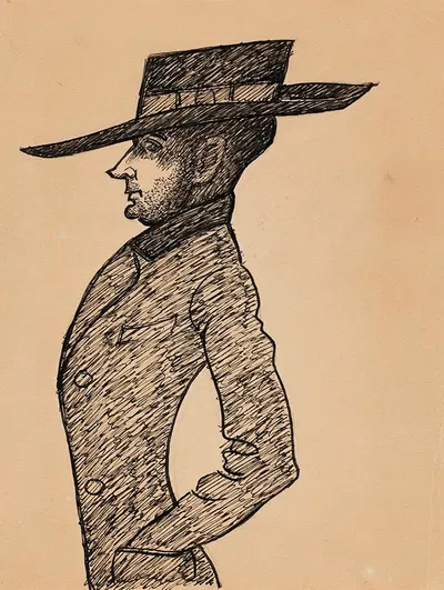 Artist Marcus Collin, caricature by Ильмари Аалто, 1933 — digital art print download