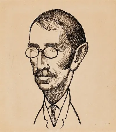 Artist Uno Alanco, caricature by Ilmari Aalto, 1933 — digital art print download