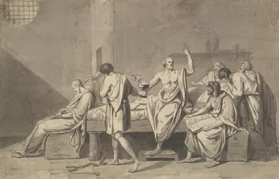 The Death of Socrates by Жак Луи Давид — digital art print download