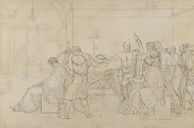 The Death of Socrates by Жак Луи Давид — digital art print download