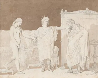 Alexander the Great presenting Campaspe to Apelles by Жан Огюст Доминик Энгр, 1810 — digital art print download